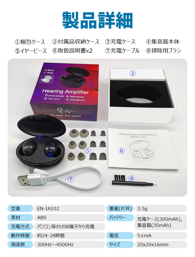 Bluetooth 5.0 集音器 スポーツ