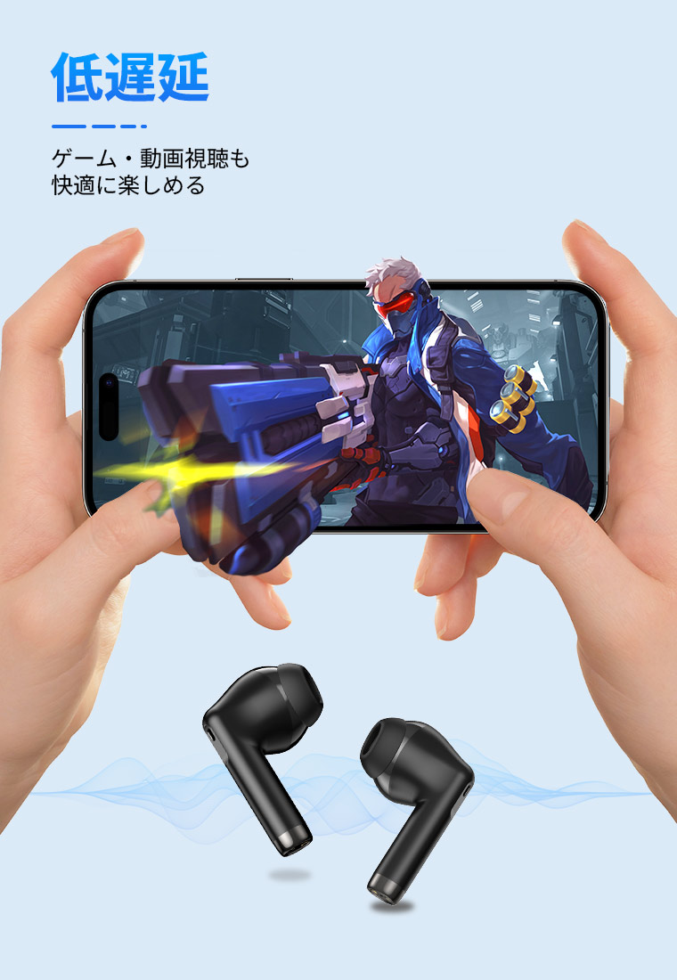 Bluetooth 5.3 イヤホン スポーツ