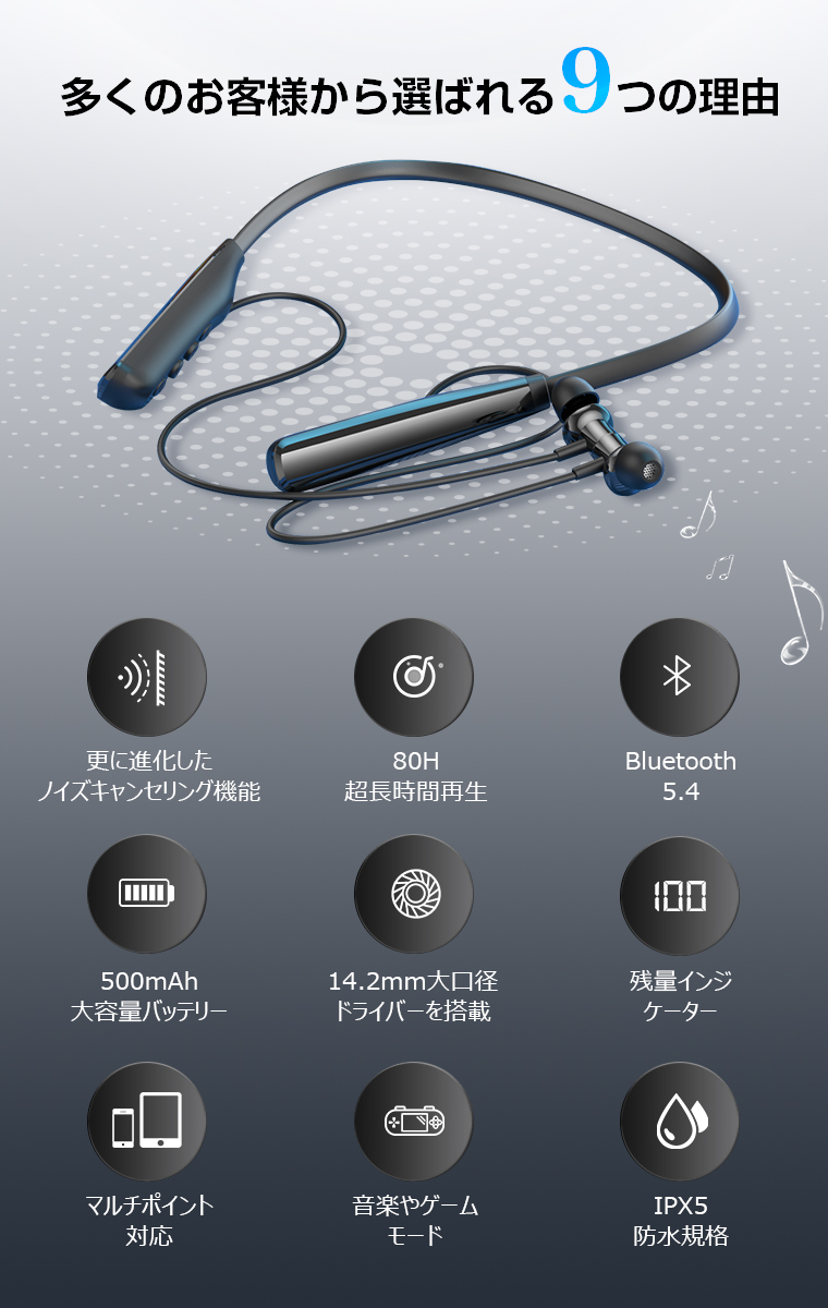 イヤホン Bluetooth ワイヤレス