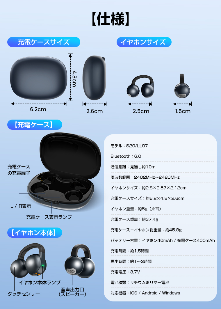 Bluetooth イヤホン 防水