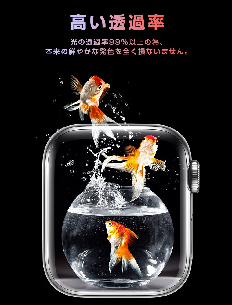 Apple watch 4 フィルム 耐衝撃
