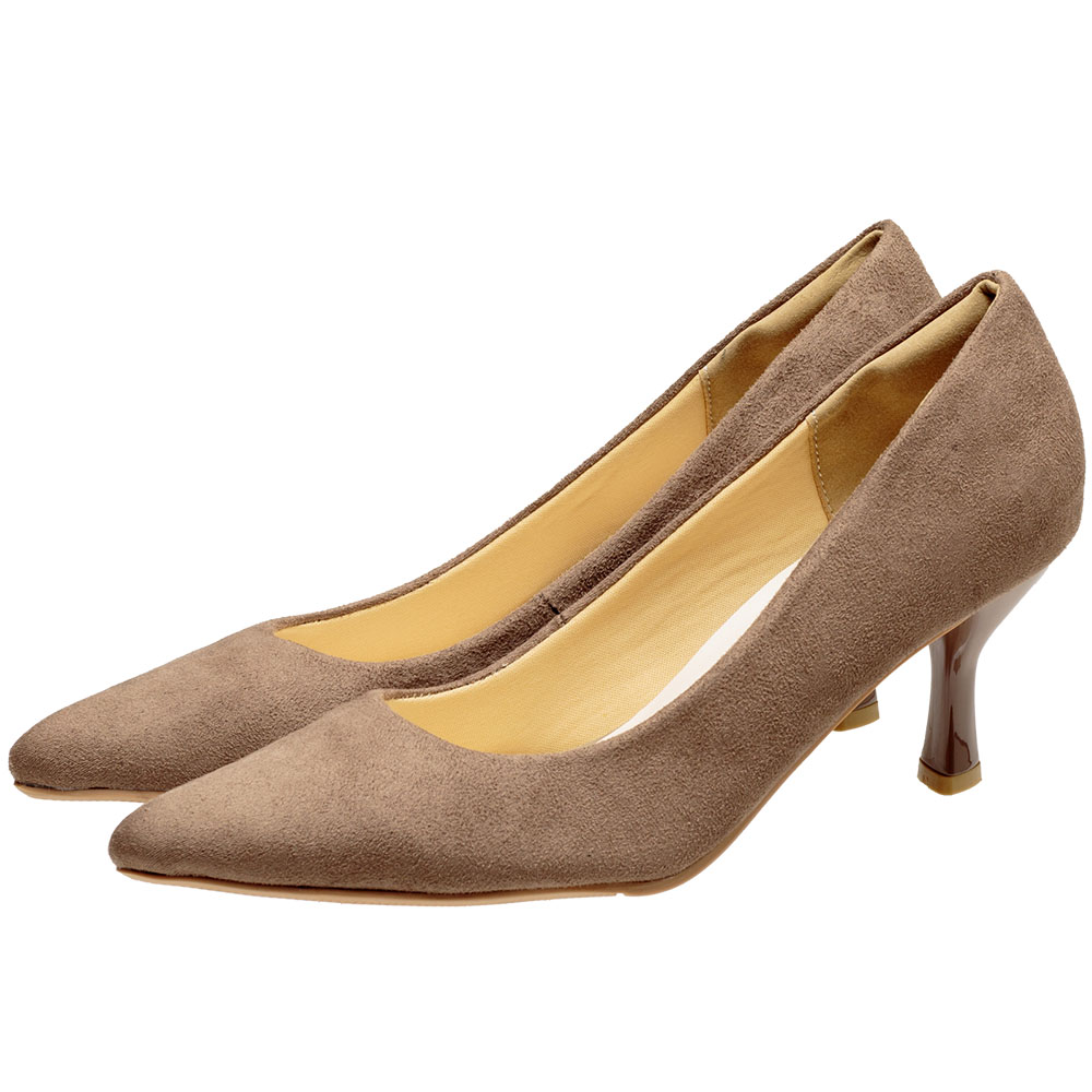 パンプス 歩きやすい 走れる 痛くない 3E 幅広 柔らかい 低反発 美脚 7cmヒール ハイヒール ポインテッドトゥ ブラック ベージュ エナメル スエード レディース | S-MAKE | 06