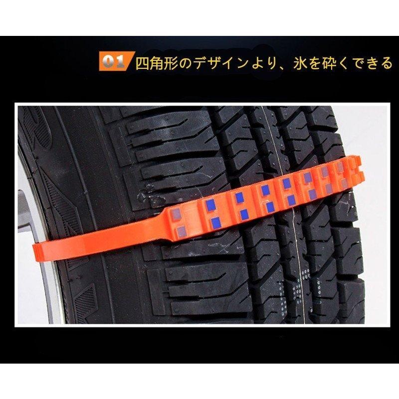 タイヤチェーン 車用チェーン スノーチェーン 非金属 ジャッキアップ