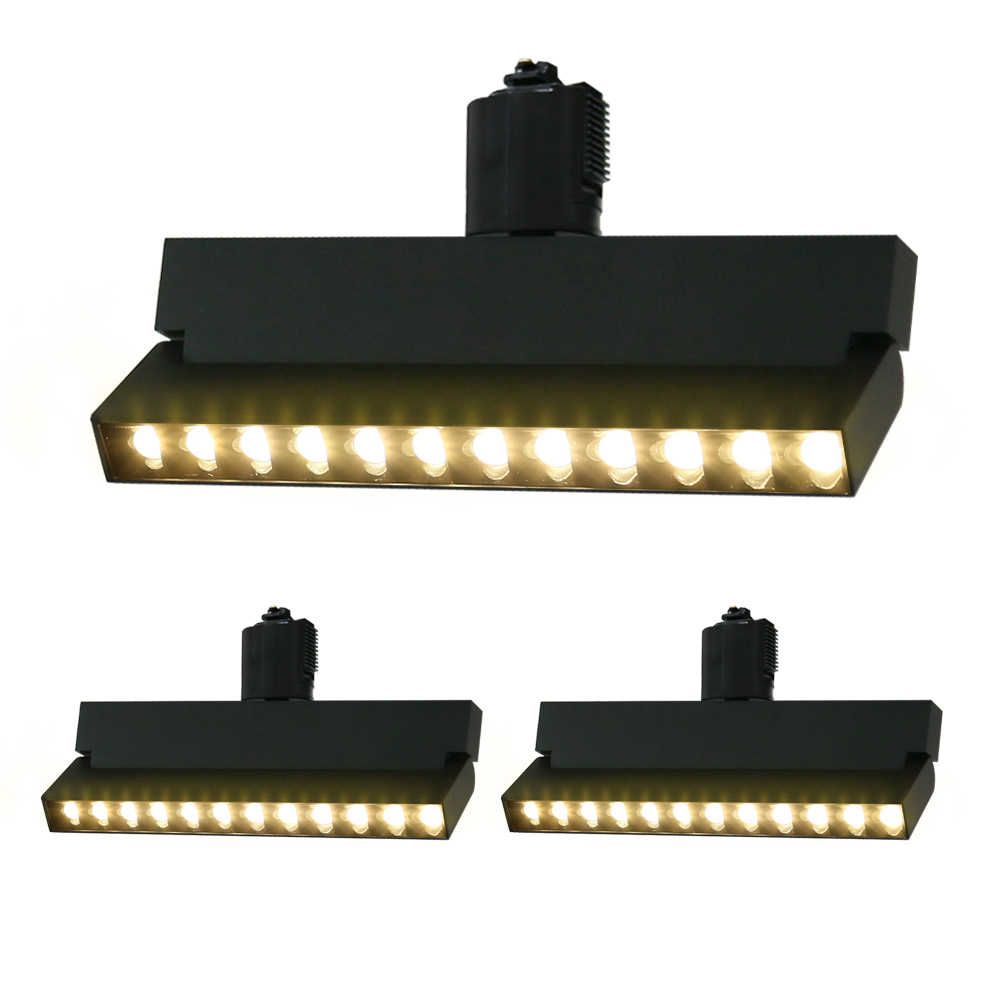 スポットライト 3個セット ダクトレール用 LED一体型照明 インテリア照明 取付簡単 屋内照明 電...