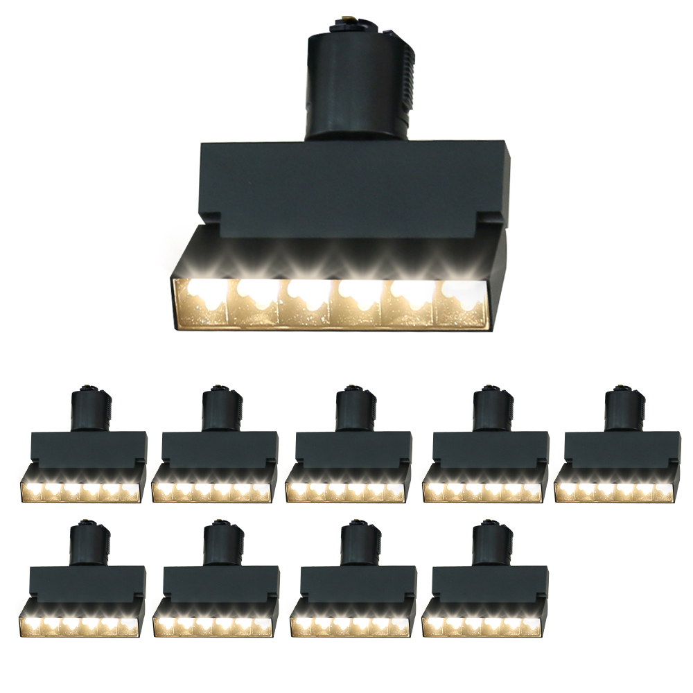 スポットライト ダクトレール用 10個セット LED一体型照明 ライティングレール用 インテリア照明...