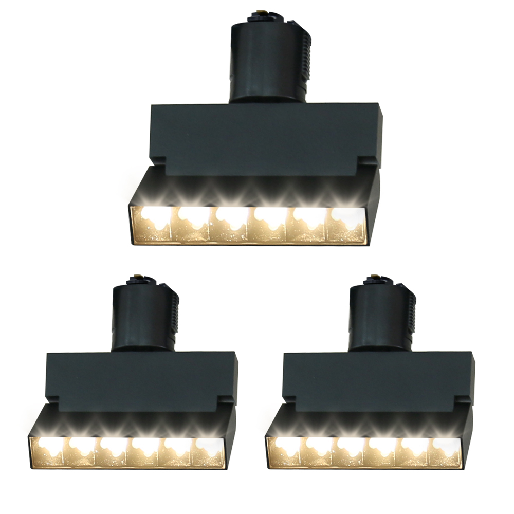 スポットライト ダクトレール用 3個セット LED一体型照明 ライティングレール用 インテリア照明 ...