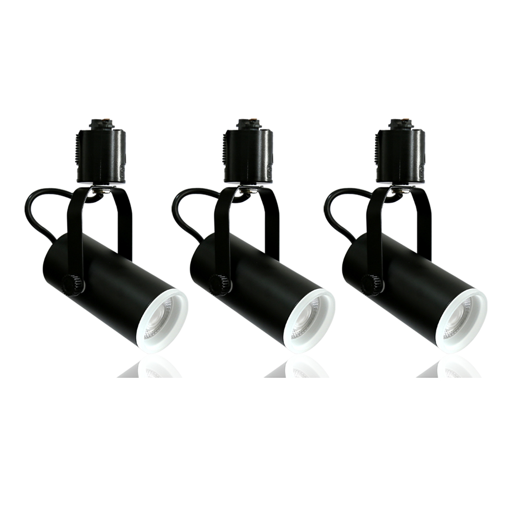 ホワイト LED スポットライト 3灯セット ダクトレール用スポットライト LED一体型 3個セット LED電球内蔵