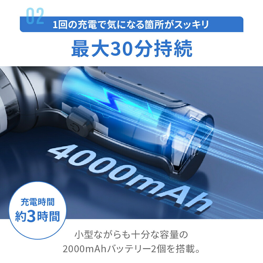 掃除機　多機能　ハンディ　USB充電　コンパクト　軽量　コードレス Amazon | 【最新改良型】Bonito ZX ハンディクリーナー 4in1多