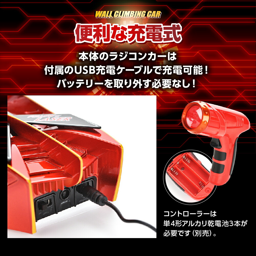 Smaly（スマリー） 壁を走る ラジコンカー 爆走 激走 室内 リモコン