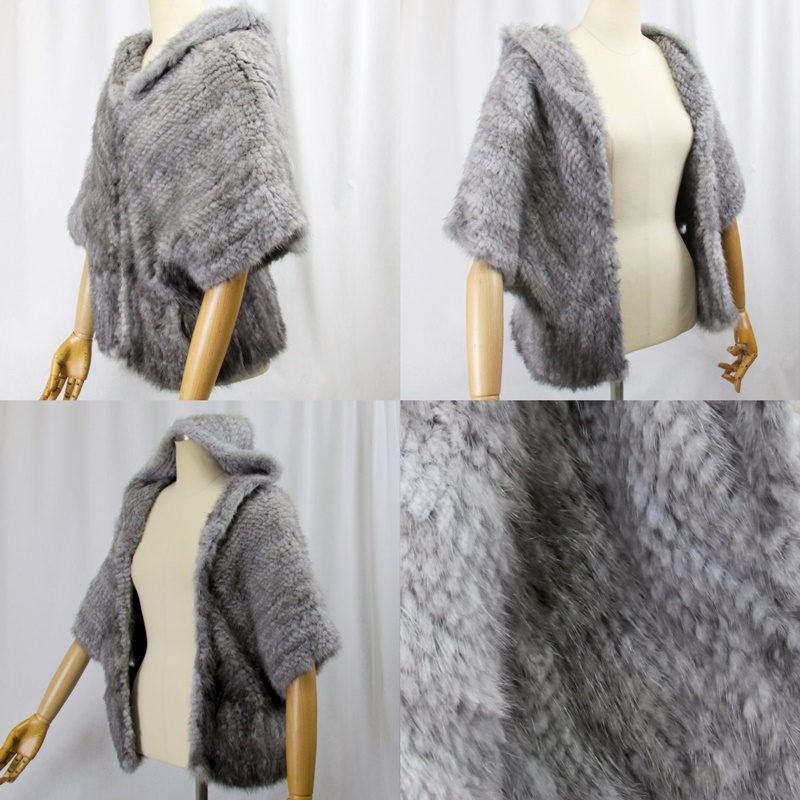 毛皮/ミンク/サファイアミンク/ファー/ケープ/ボレロ 袖付ケープ