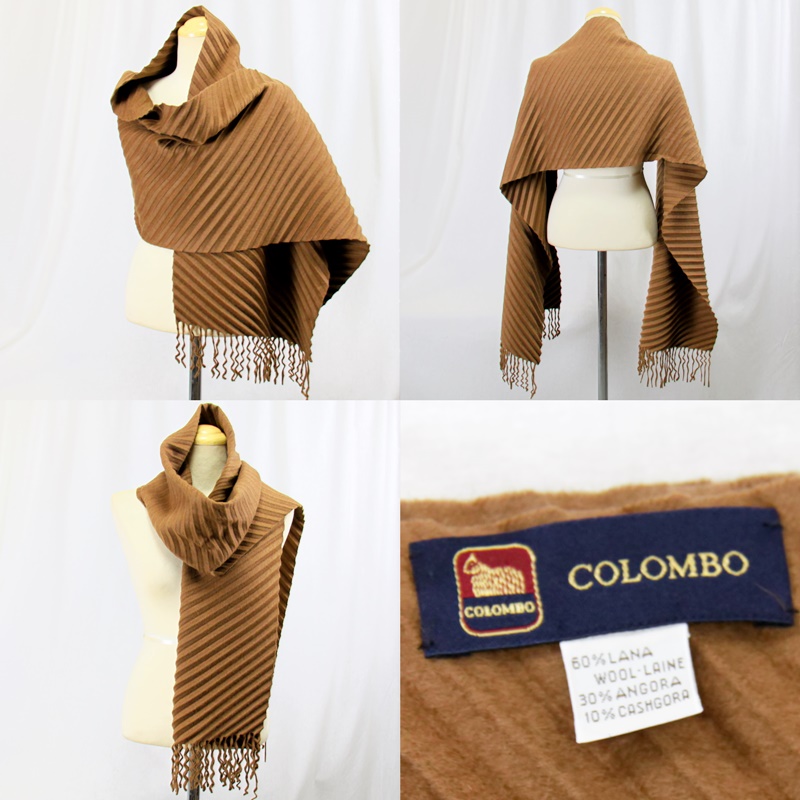 ★美品★ヴァレンティノローマ　ストール　ショール　カシゴラ　ビーバーラビット セール】 ビックストール （マフラー・ショール・スヌード