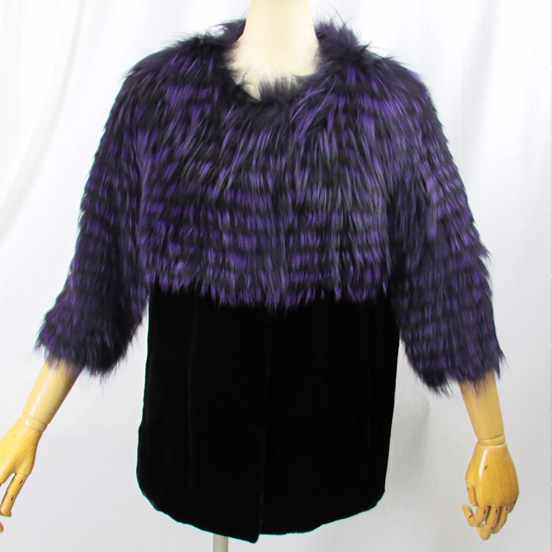 ミンクコート　紫　パープル　リアルファー　毛皮　OSFUR TOKYO ミンクコート 紫 パープル リアルファー 毛皮 OSFUR TOKYO ミンク