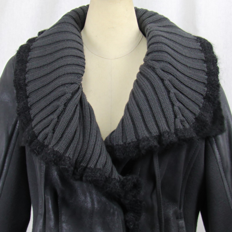 毛皮/ムートン/羊革/ムートンジャケット/リアルファー /OLIVIERI（オリヴィエリ）/イタリア製ムートン/１枚革/ウールニット |  | 02