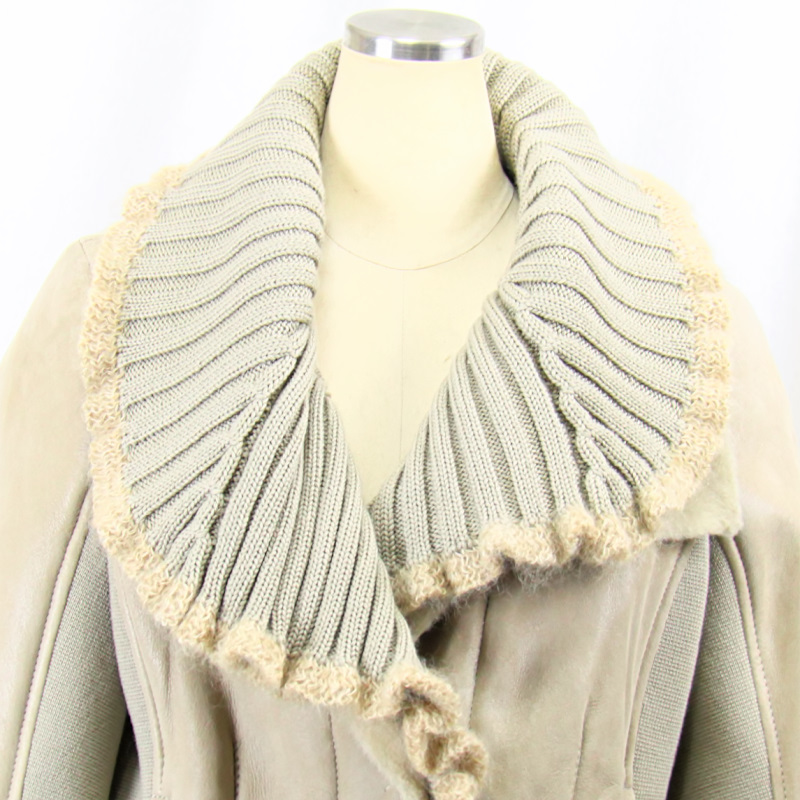 毛皮/ムートン/羊革/ムートンジャケット/リアルファー /OLIVIERI（オリヴィエリ）/イタリア製ムートン/１枚革/ウールニット |  | 03