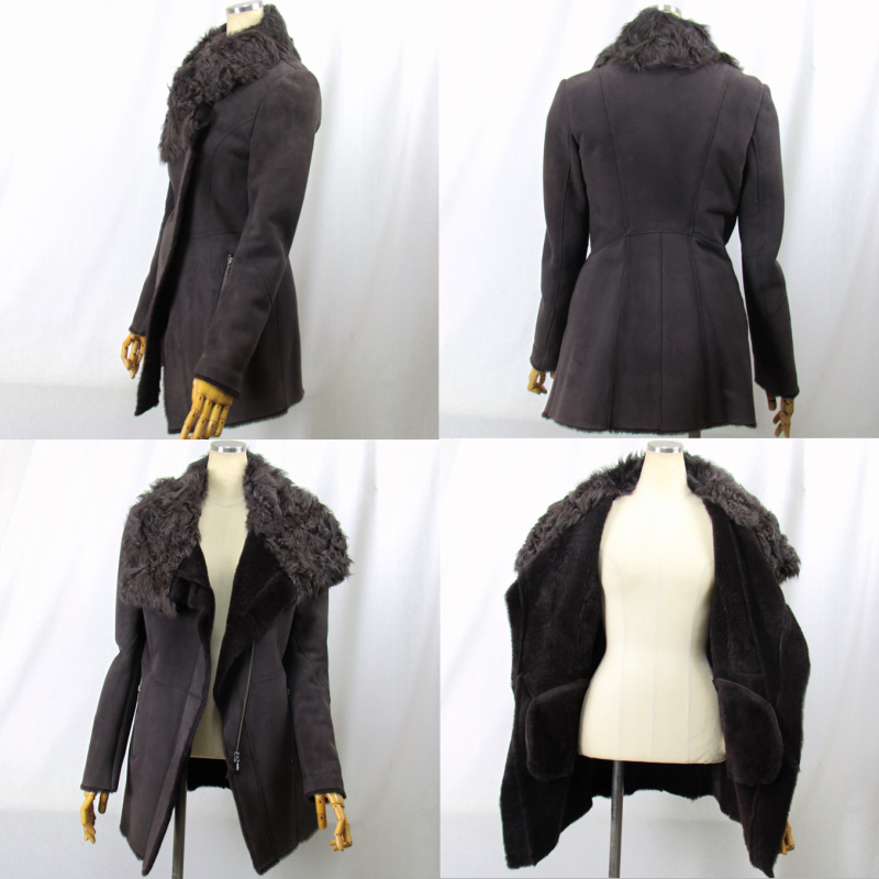 毛皮/ムートン/羊革/チベットラム/ムートン チベットラムカラーコート