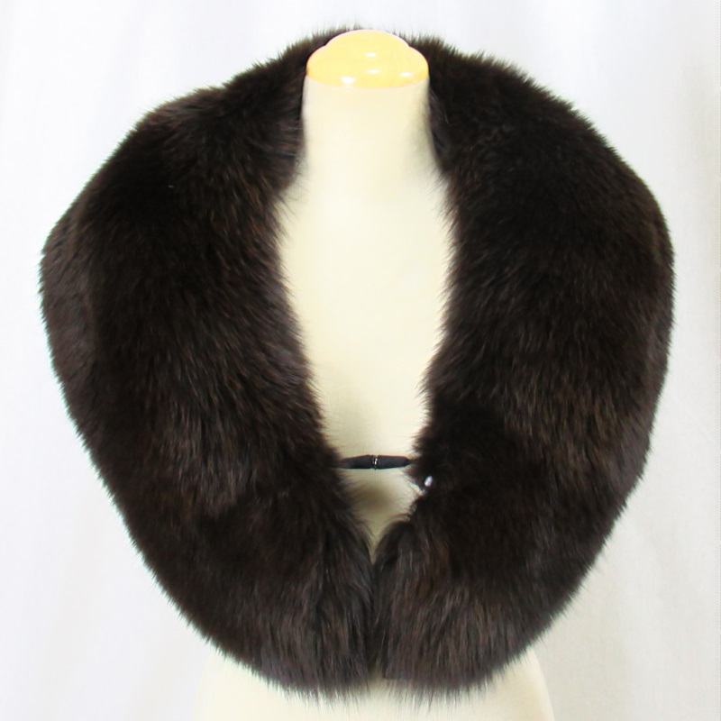 毛皮/フォックス サガ ブルーフォックス ファー ショール マフラー