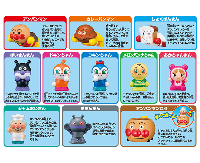 アンパンマン おもちゃ ごっこ遊び お人形 指人形シリーズ なかまたち