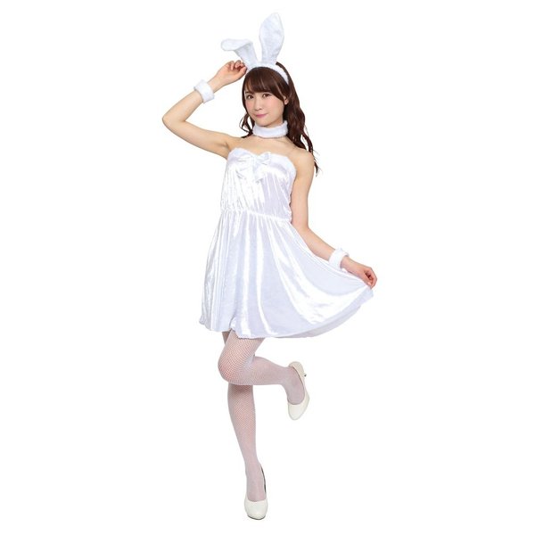 ハロウィン コスプレ TG ホワイトバニー バニーガール ホワイト 白 
