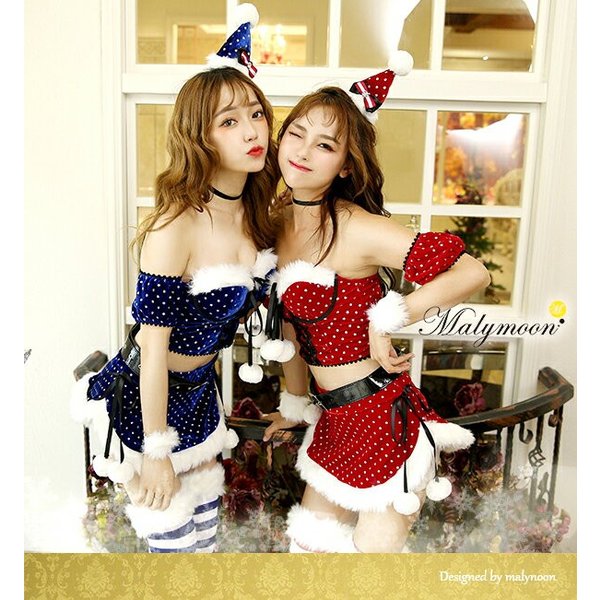 サンタコス サンタ コスプレ コスチューム ベアトップ 2ピース