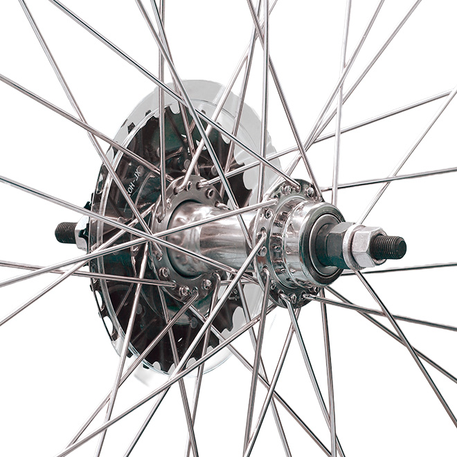 自転車 後輪 ホイールセット 完組 26インチ 26x1-3/8 タイヤ チューブ