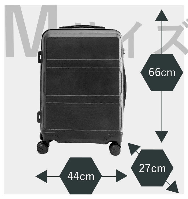 早い者勝ち！特典付】 スーツケース クーポン Mサイズ 軽量 静音 TSA 