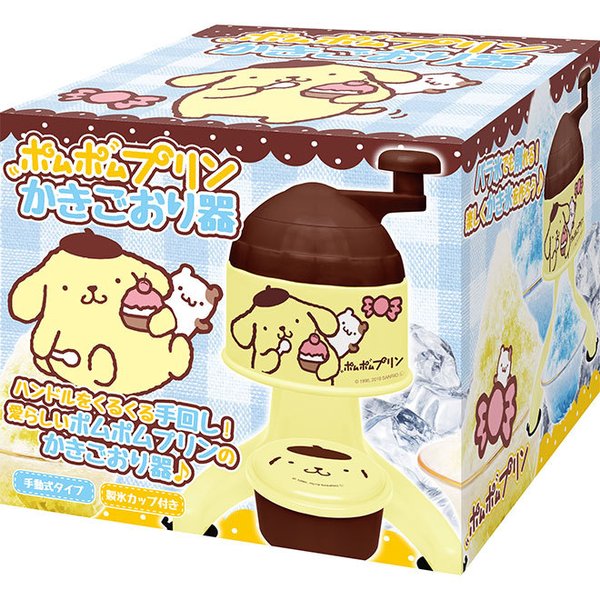 かき氷器 マイメロ ポムポムプリン シナモン 製氷カップ付 手動 家庭用
