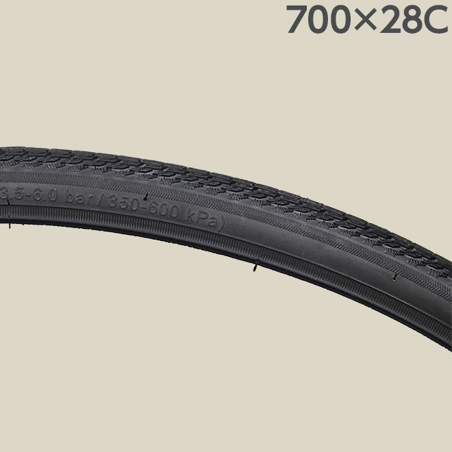 自転車 タイヤ チューブ 各1本セット 700x28c 700x32c 黒 ブラック WO