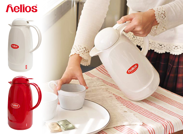 helios リラックス プッシュ 1L 新ロゴ仕様 （ガラス魔法瓶 卓上魔法瓶