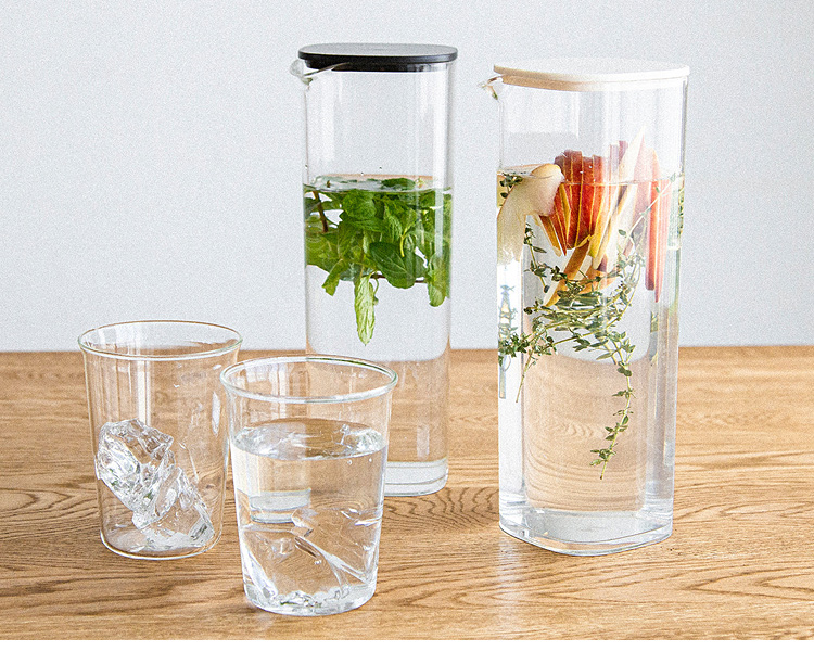 KINTO OVA ウォーターカラフェ 1L 選べる2個セット 水差し