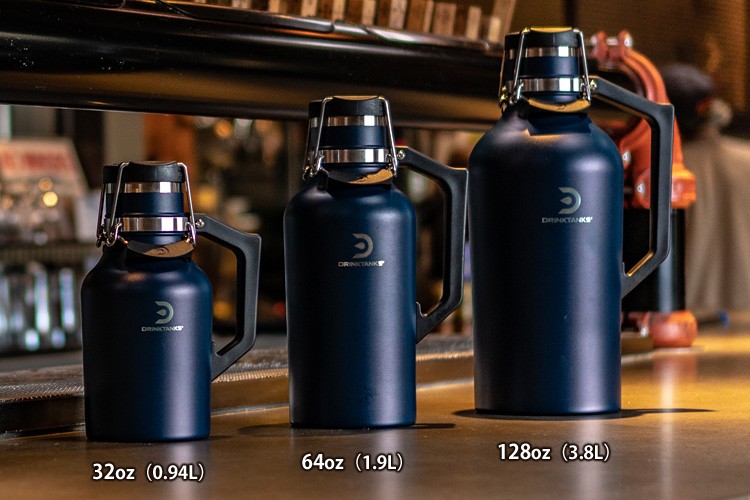 DRINKTANKS/スポーツその他/NVY DrinkTanks 真空断熱グラウラー 64oz（1.9L） 炭酸飲料対応