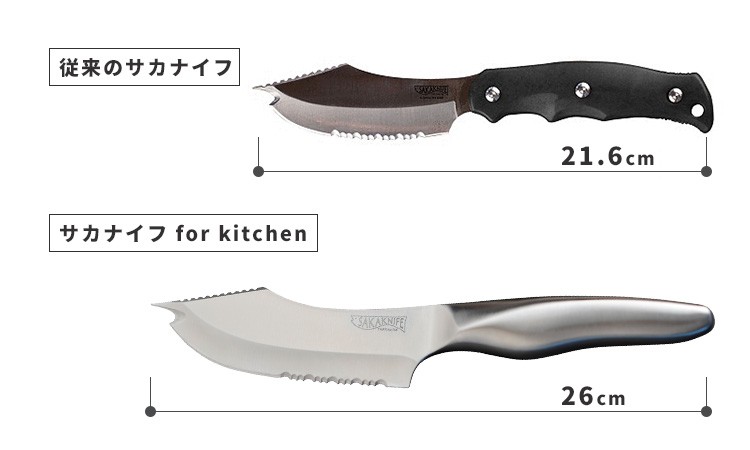 SAKAKNIFE サカナイフ for kitchen＋専用シャープナーセット P2倍