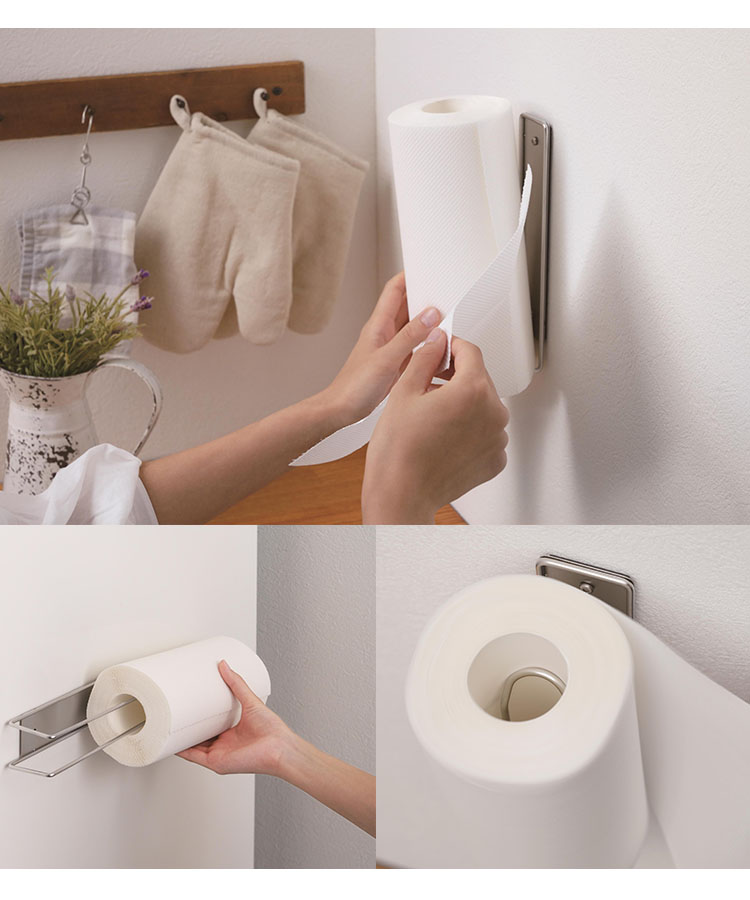 家事問屋 壁付けキッチンペーパーホルダー 海外× 爆買 : SmartKitchen
