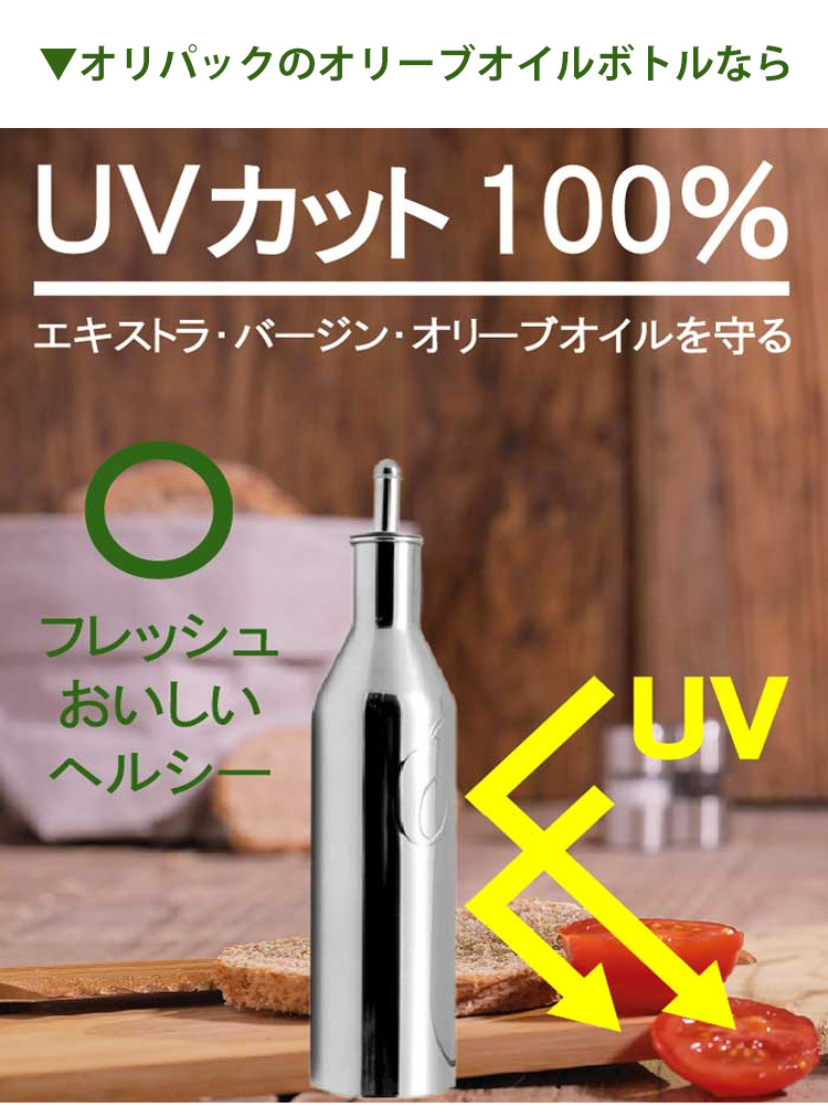 OLIPAC 18-10 ステンレス オリーブオイルボトル 100ml オリパック P2倍