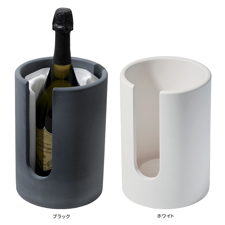soil ボトルクーラー スリット 蓄冷剤付き （珪藻土 ワインクーラー