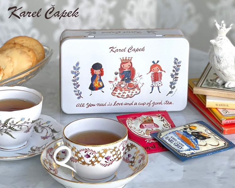 カレルチャペック 10tealover缶 TeaQueen（個包装カップ用ティーバッグ 