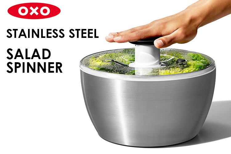 OXO（オクソー） （予約）OXO ステンレスサラダスピナー（プッシュ式