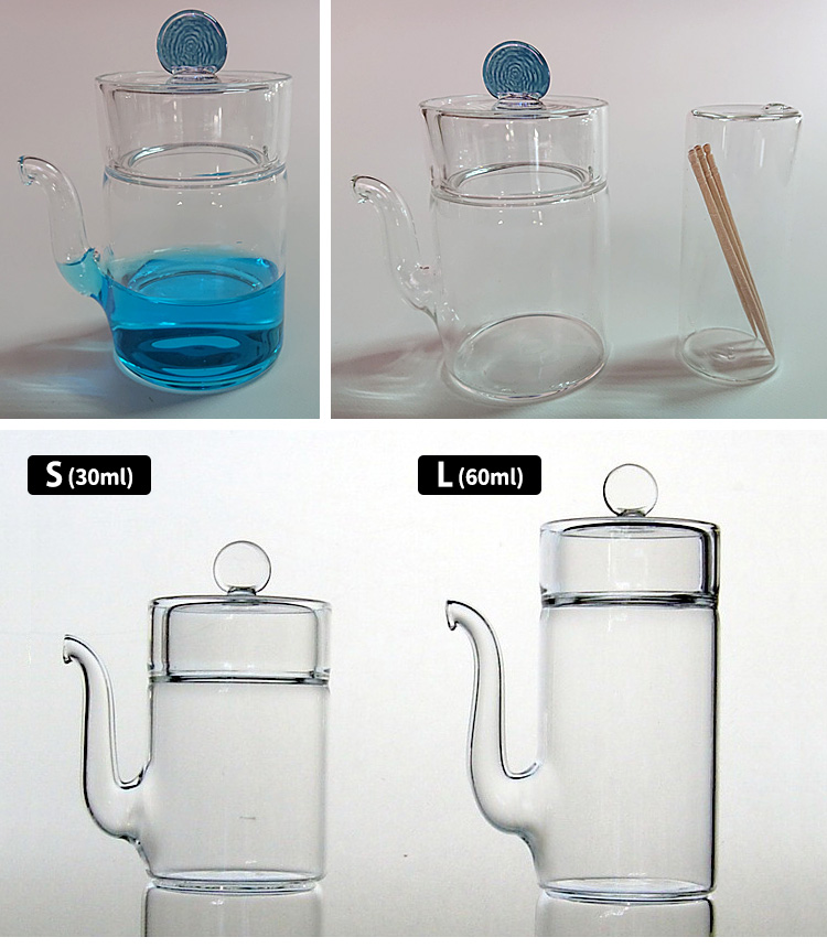 醤油差し ミニ汁次 Sサイズ 30ml ガラス製 液だれしない しょうゆ差し