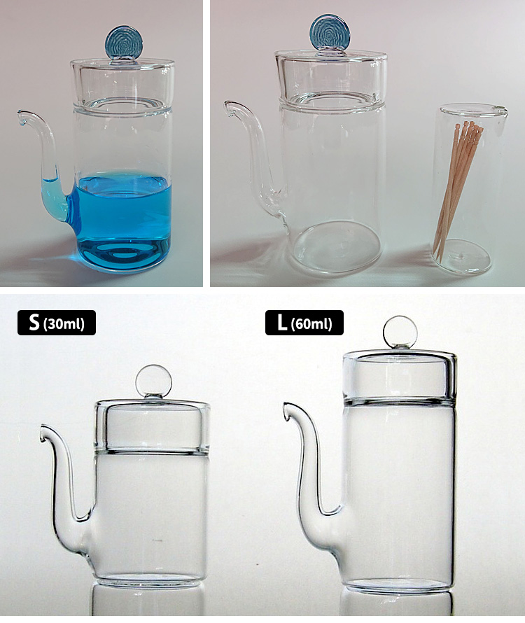 醤油差し ミニ汁次 Lサイズ 60ml ガラス製 液だれしない しょうゆ差し