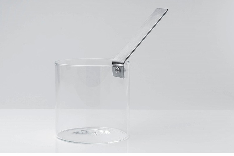 正規品】THE KETTLE ガラスの片手ポット 12cm 1.3L 直火用 片手鍋