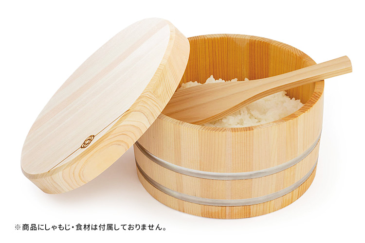KISAI おひつ 2合 お櫃 木製 天然木使用 さわら ひのき 日本製