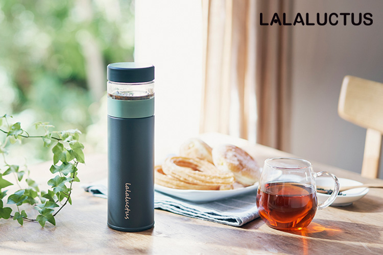 LALALUCTUS ティーボトル 400ml 茶こし SE6020 水筒 タンブラー 保温