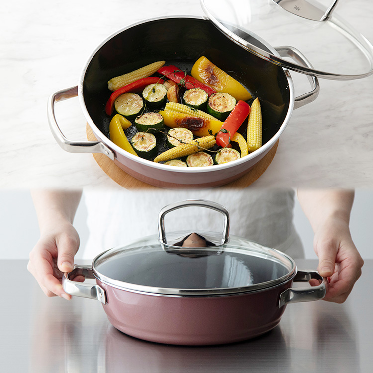 WMF フュージョンテック ミネラル ロースター 28cm （4.2L 鍋 両手鍋