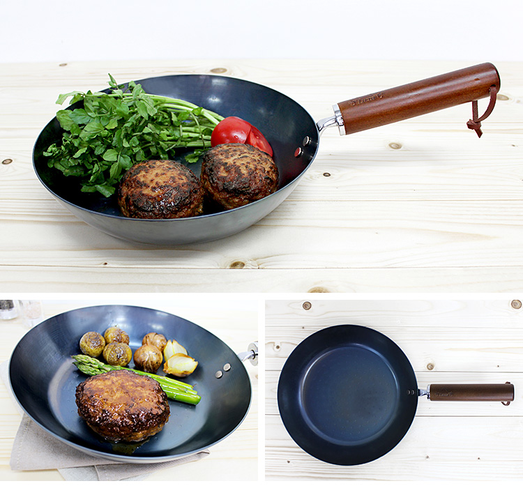 桝谷周一郎監修 職人手作り鉄フライパン 26cm ガス・IH対応 鉄製 鉄