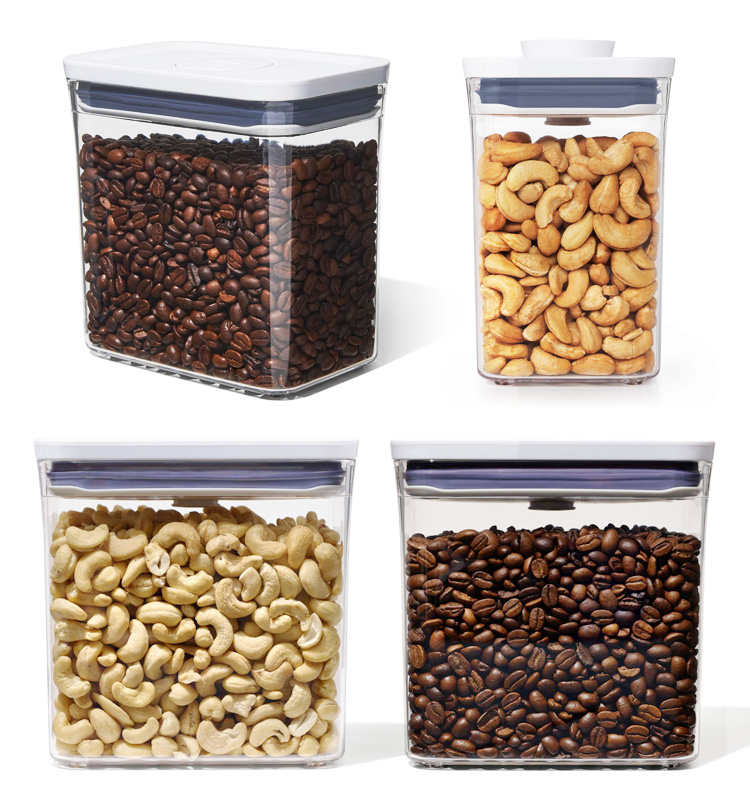 OXO（オクソー） ポップコンテナ レクタングル ショート 6ピースセット