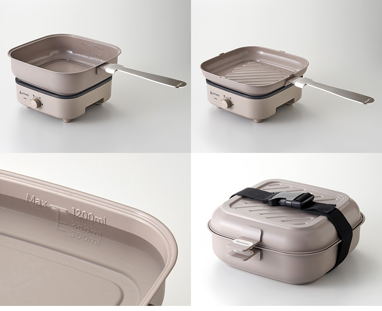 SOTOMO スタッキングクッカー ASC-700 電気調理器 （電気鍋 フライパン