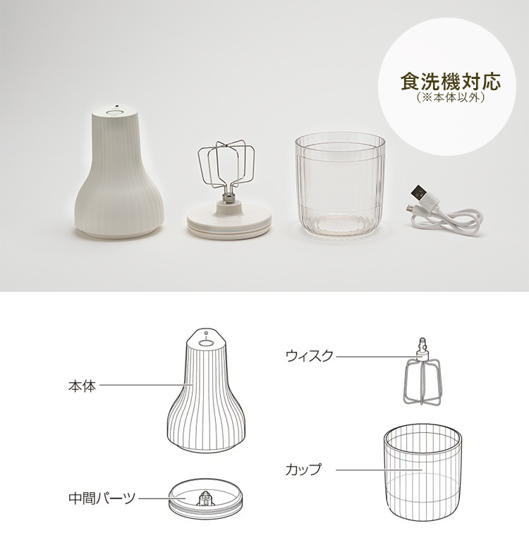 貝印 自動生クリームホイッパー 生クリッチ （充電式 自動停止