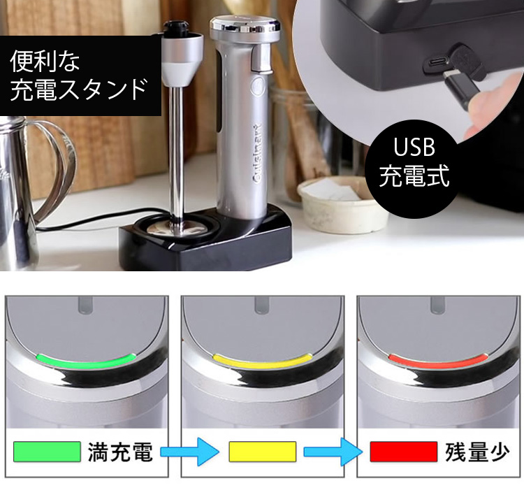 Cuisinart クイジナート コードレス 充電式 RHB-1070J コードレス充電式ハンドブレンダー「RHB-1070J」コードレスだと