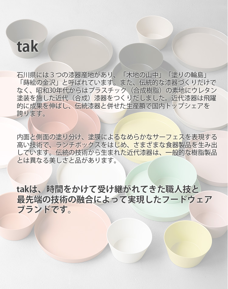 独軍食器セット tak ネストプレート 4枚セット （tak. 竹中 食器セット お皿 平皿 軽い