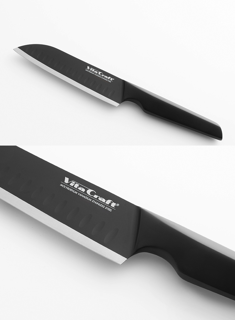 Vita Craft（ビタクラフト） SOLID KNIFE BLACK THE SANTOKU （Vita