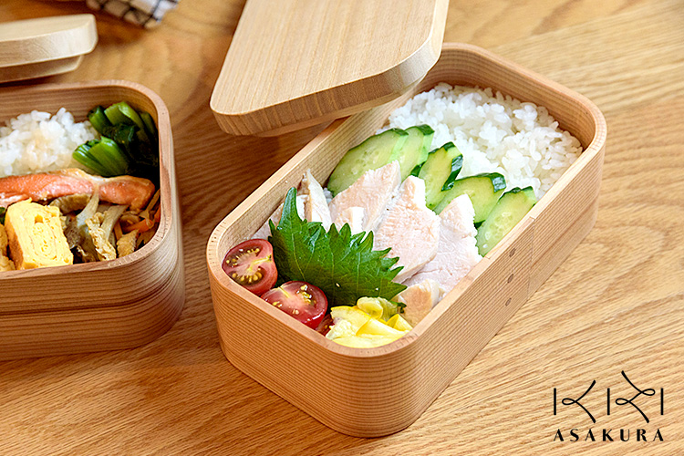 ASAKURA 三ツ星弁当箱 600ml （曲げわっぱ まげわっぱ ランチ